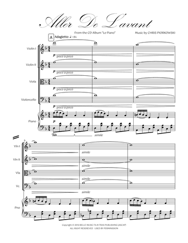 16. Aller De L'avant Piano Quintet