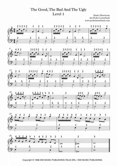 The Ecstasy Of Gold (arr. Pedro Lutterbach)