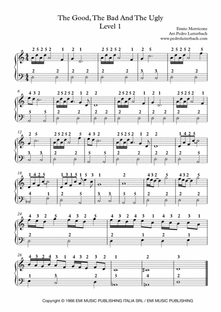 The Ecstasy Of Gold (arr. Pedro Lutterbach)