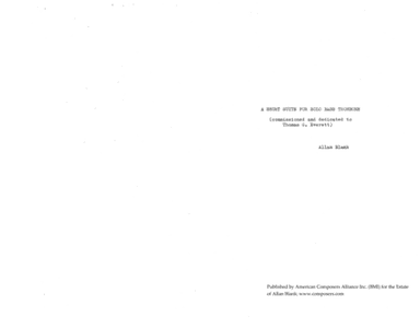[Blank] A Short Suite for Solo Bass Trombone