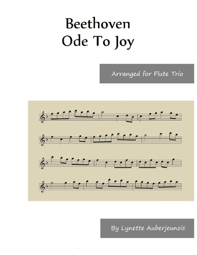 Ode to Joy - Flute Trio (arr. Lynette Auberjeunois)
