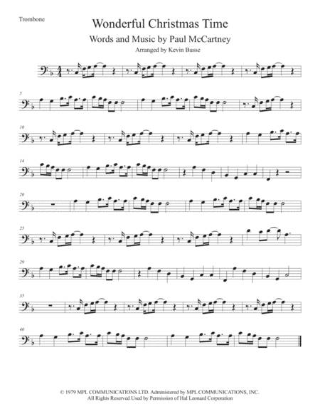 Wonderful Christmastime (arr. Kevin Busse)