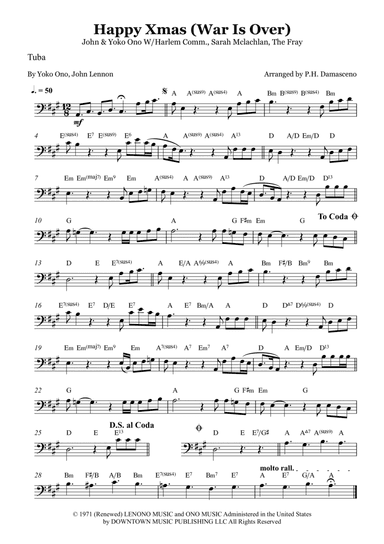 Happy Xmas (war Is Over) (arr. P.H. Damasceno)
