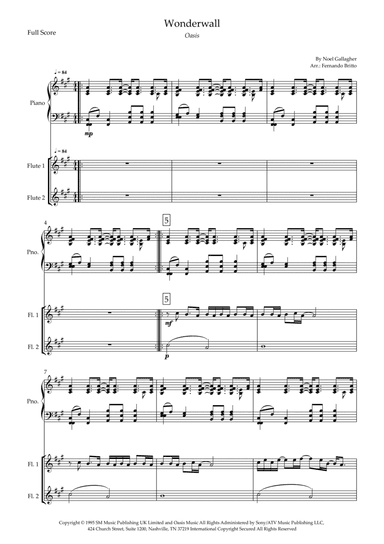 Wonderwall (arr. Fernando Britto)