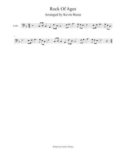 Rock Of Ages - Cello (arr. Kevin Busse)