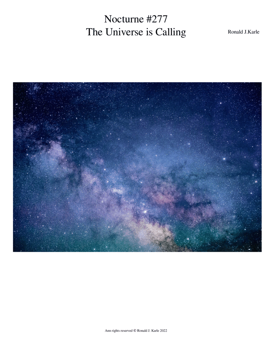 Nocturne # 277  The Universe is Calling