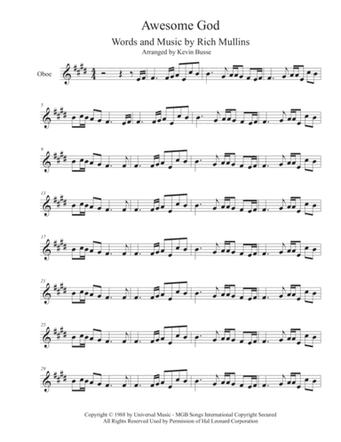 Awesome God (arr. Kevin Busse)