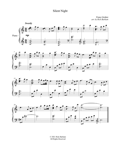 Silent Night 2 (arr. Rick Barham)