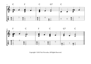Twinkle Twinkle Little Star - Fingerstyle Ukulele (with TAB) (arr. Yuri Noronha)