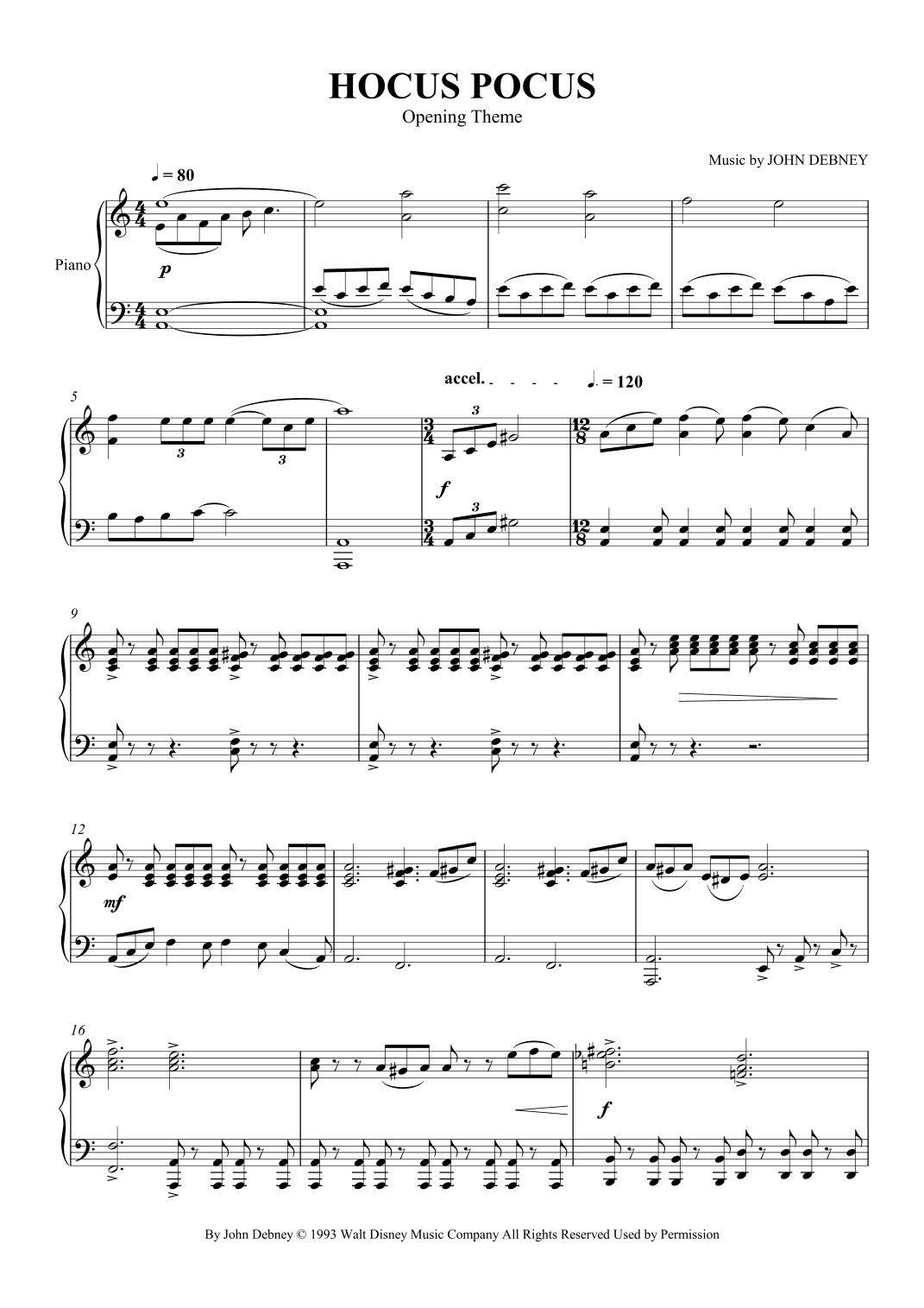 Opening Theme (arr. SCMusic)