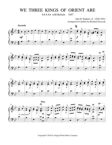 We Three Kings of Orient Are (KINGS OF ORIENT) (arr. Richard Giszczak)
