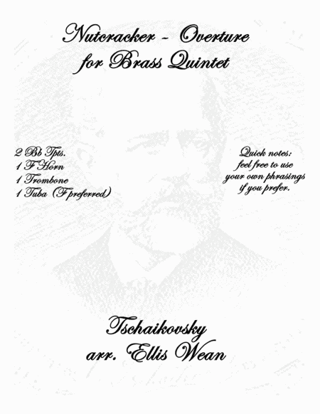 Overture to the Nutcracker for Brass Quintet (arr. Wean, Ellis)
