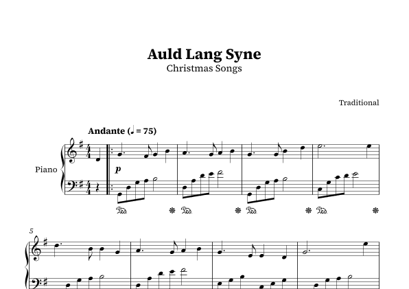 Auld Lang Syne (arr. Guima's Editions)