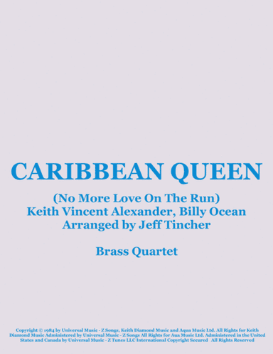 Caribbean Queen (no More Love On The Run) (arr. Jeff Tincher)