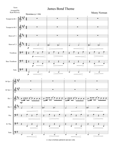 James Bond Theme (arr. Ryan McAvoy)