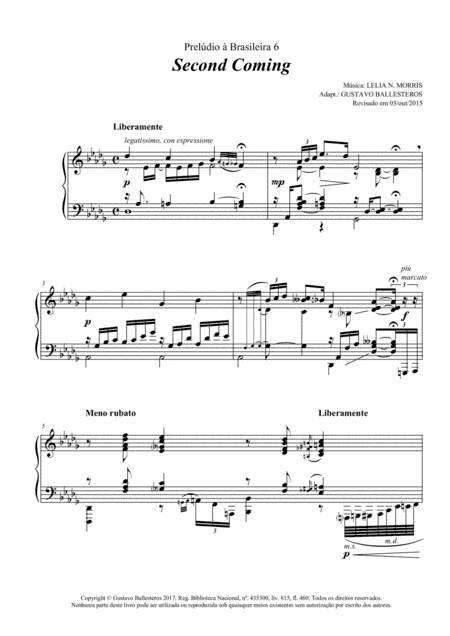 Prelúdio à Brasileira 6 - Second Coming (arr. Gustavo Ballesteros)