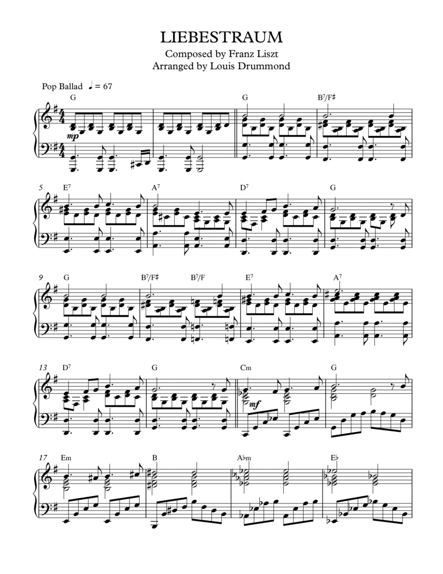 Liebestraum (arr. Louis Drummond)