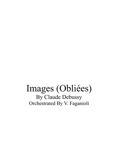 Images Obliées (arr. Valdeci Faganioli)