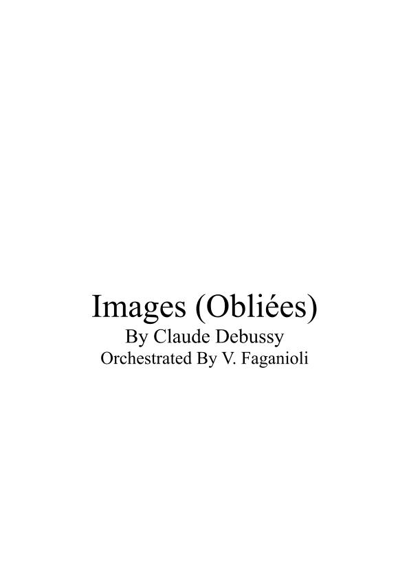 Images Obliées (arr. Valdeci Faganioli)