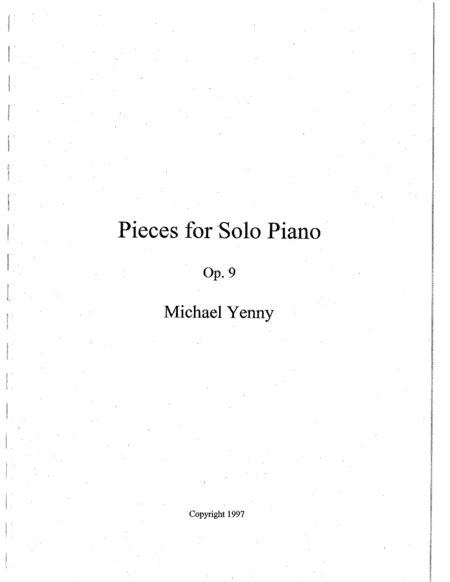 6 Pieces for Piano, op. 9