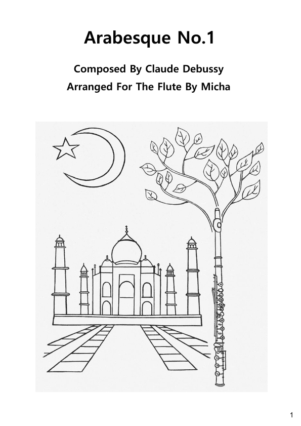 Arabesque No.1 By Claude Debussy For The Flute (arr. Micha)
