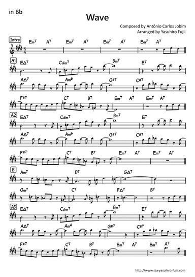 Wave (arr. Yasuhiro Fujii)