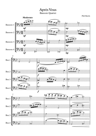 Apres Vous - Bassoon Quartet