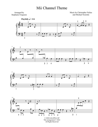 Mii Channel Theme (arr. Stephanie Ferguson)