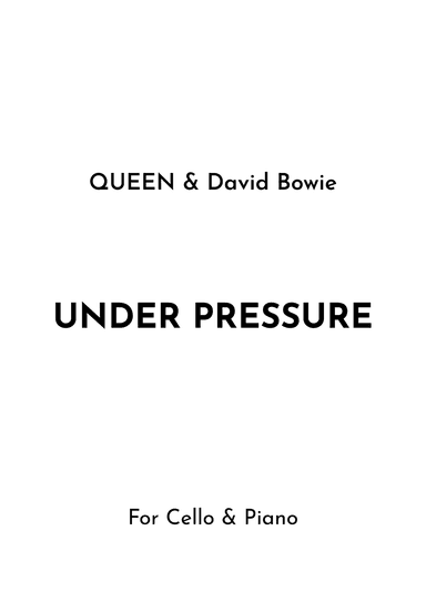 Under Pressure (arr. Jireh J.)