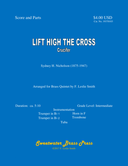 Lift High the Cross (Crucifer) (arr. F. Leslie Smith)