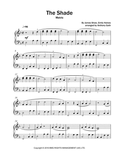 The Shade (arr. Anthony Gath)