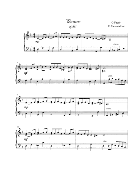 Pavane op.50 (arr. Ester Alessandrini)