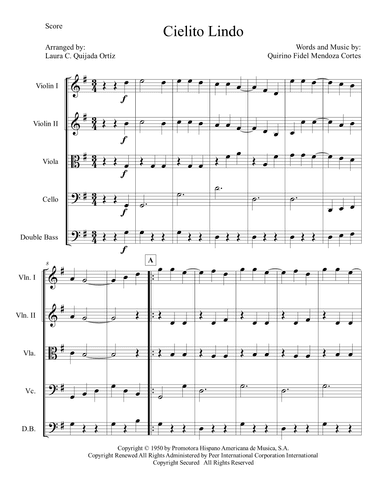 Cielito Lindo (arr. Laura C. Quijada Ortíz)