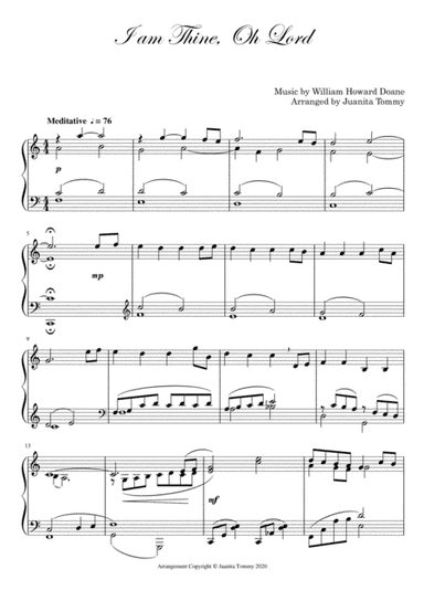I am Thine, O Lord (arr. Juanita Tommy)
