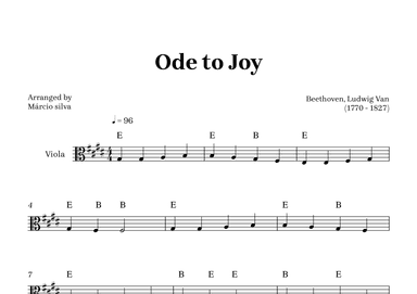 Ode to Joy (arr. Márcio Silva)