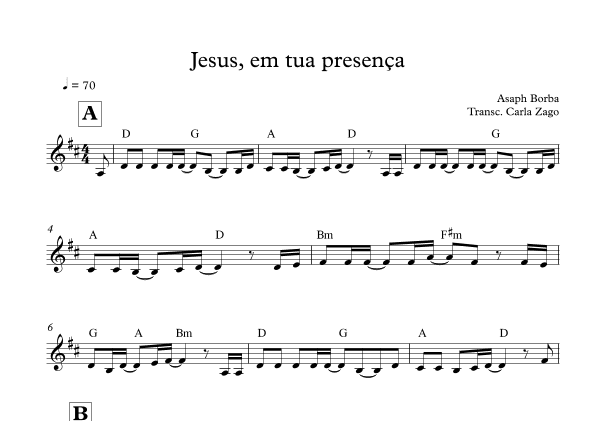 Jesus, em tua presença