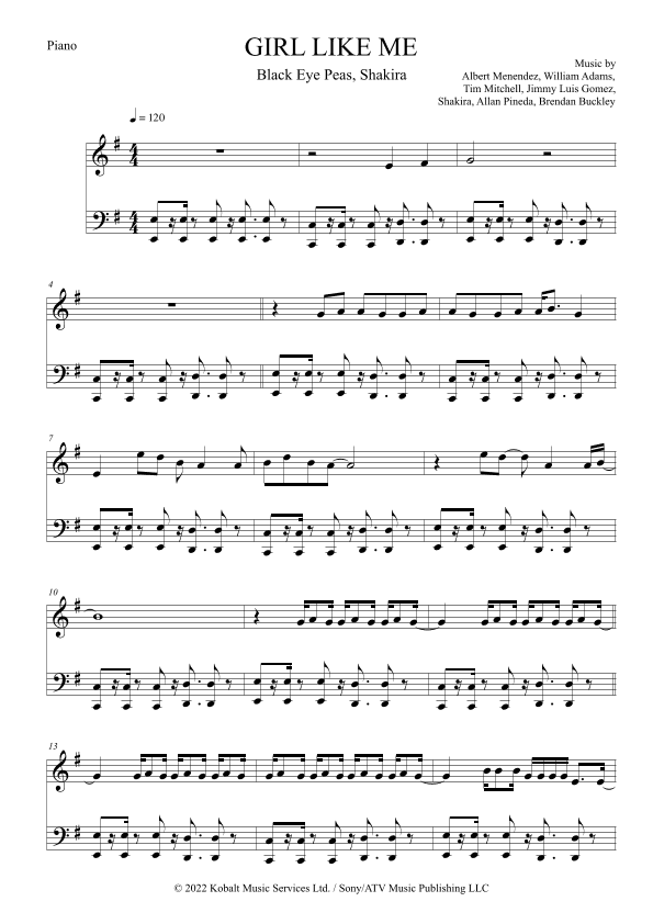 Girl Like Me (arr. Anderson Quevedo)
