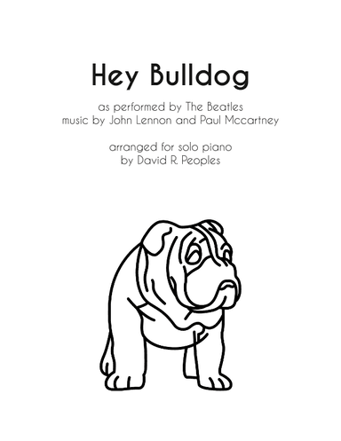 Hey Bulldog (arr. David R. Peoples)