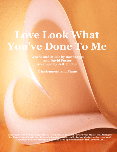 Look What You've Done To Me (arr. Jeff Tincher)
