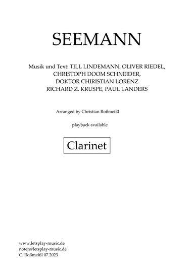 Seemann (arr. Christian Roßmeißl)