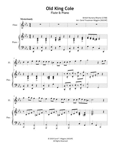 Old King Cole (Flute & Piano) (arr. Carol Troutman Wiggins [ASCAP])