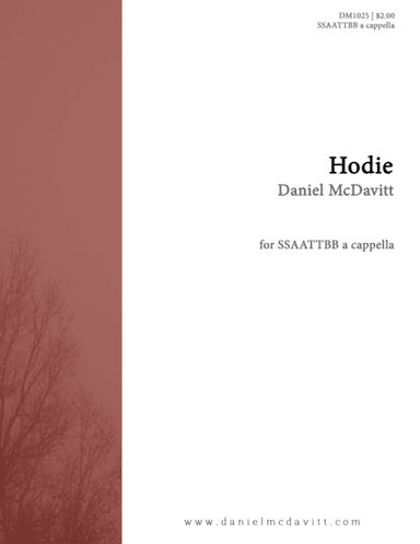 Hodie (arr. Daniel McDavitt)