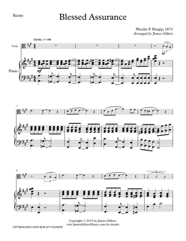 Blessed Assurance (arr. James Gilbert)