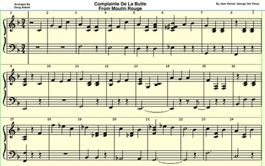 Complainte De La Butte (arr. Doug Abbott)
