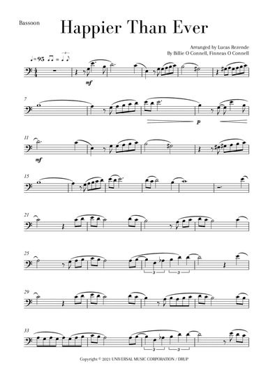 Happier Than Ever (arr. Lucas Rezende)