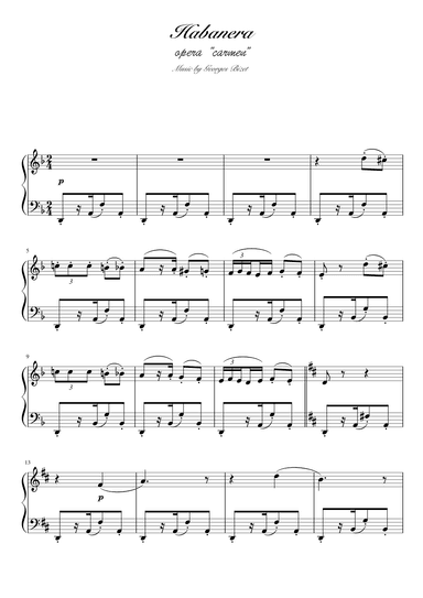 Habanera (arr. pfkaori)