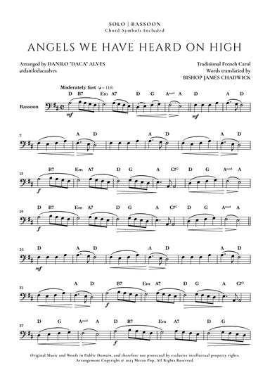 Angels We Have Heard On High (arr. Danilo "Daca" Alves)