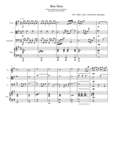 Blue Skies (arr. Wendy Wiseman Fisher)
