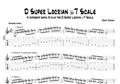 D Super Locrian bb7 Scale (4 Ways to Play)