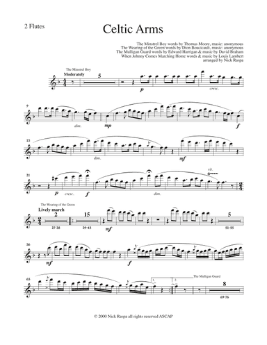 Celtic Arms - Flute part (arr. Nick Raspa)